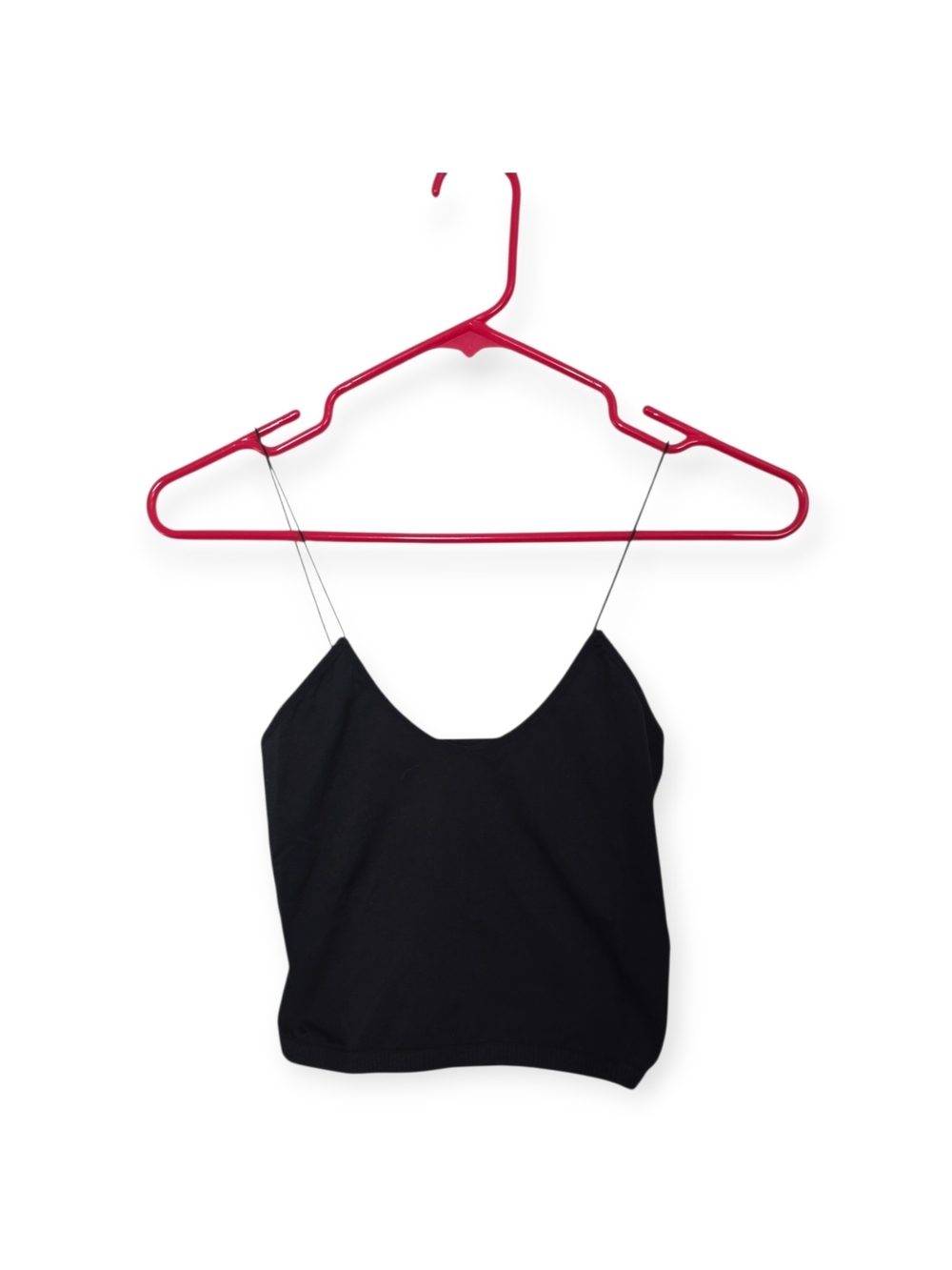 Women's NWOT Intimately Free People cropped spaghetti strap black cami S/XS